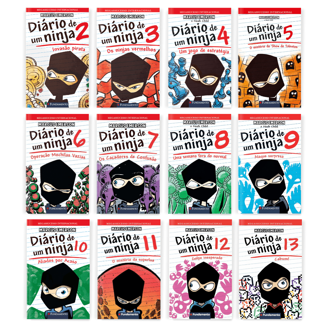 Kit Diário de Um Ninja - 12 Livros (2 Ao 13) - Editora Fundamento livro_infantil