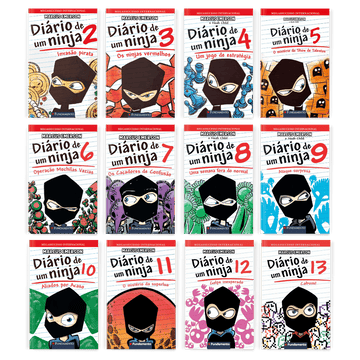 Kit Diário de Um Ninja - 12 Livros (2 Ao 13) - Editora Fundamento livro_infantil