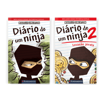 Kit Diário de Um Ninja - 2 Livros (1 ao 2) - Editora Fundamento livro_infantil