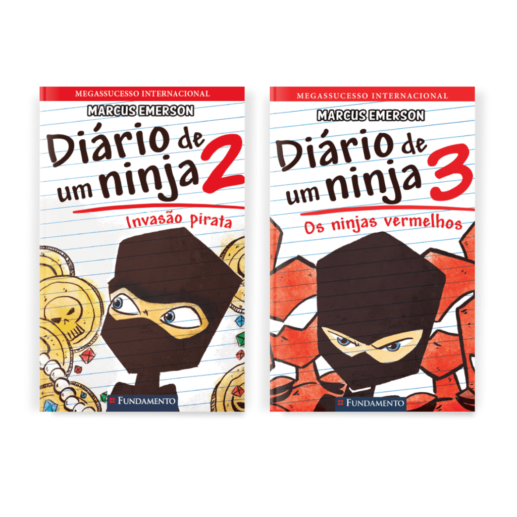 Kit Diário de Um Ninja - 2 Livros (2 ao 3) - Editora Fundamento livro_infantil