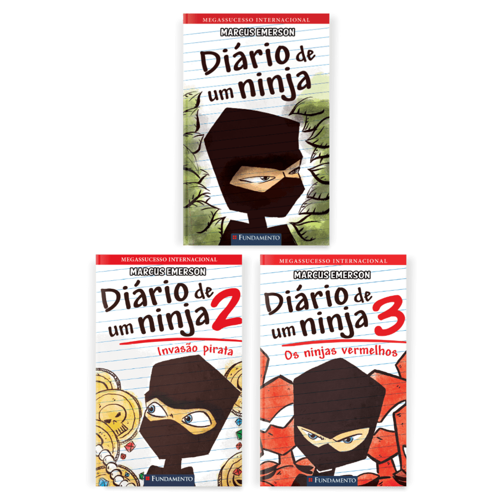 Kit Diário de Um Ninja - 3 Livros (1 ao 3) - Editora Fundamento livro_infantil