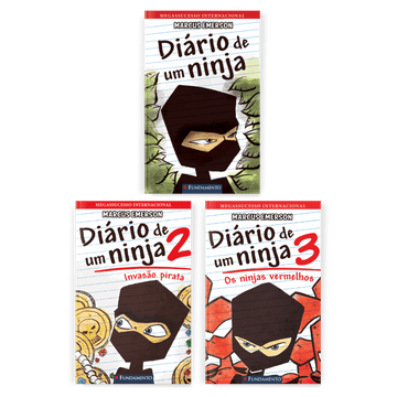 Kit Diário de Um Ninja - 3 Livros (1 ao 3) - Editora Fundamento livro_infantil