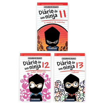 Kit Diário de Um Ninja - 3 Livros (11, 12, 13) - Editora Fundamento livro_infantil