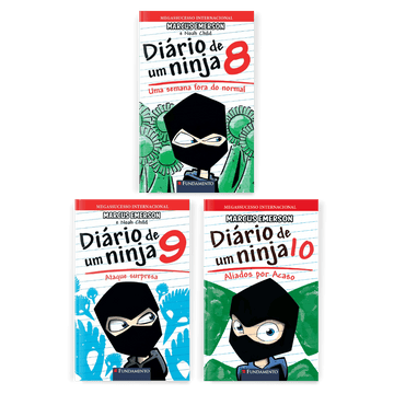 Kit Diário de Um Ninja - 3 Livros (8,9 e 10) - Editora Fundamento livro_infantil