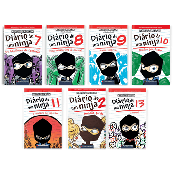 Kit Diário de Um Ninja - 7 Livros (7 Ao 13) - Editora Fundamento livro_infantil