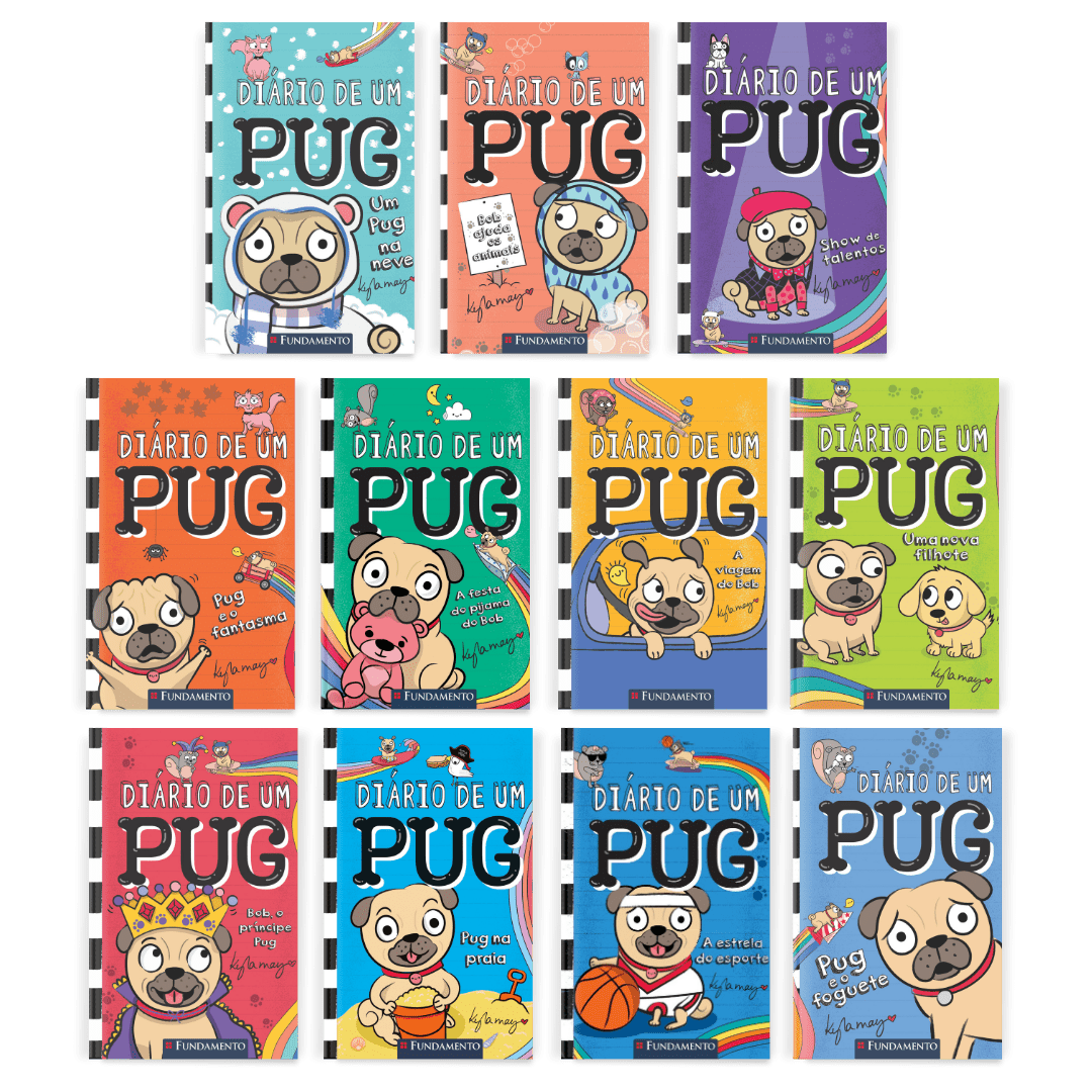 Kit Diário de um Pug - 11 Livros (1 ao 11) - Editora Fundamento livro_infantil