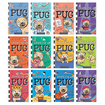 Kit Diário de Um Pug - 12 Livros (1 ao 12) - Editora Fundamento livro_infantil