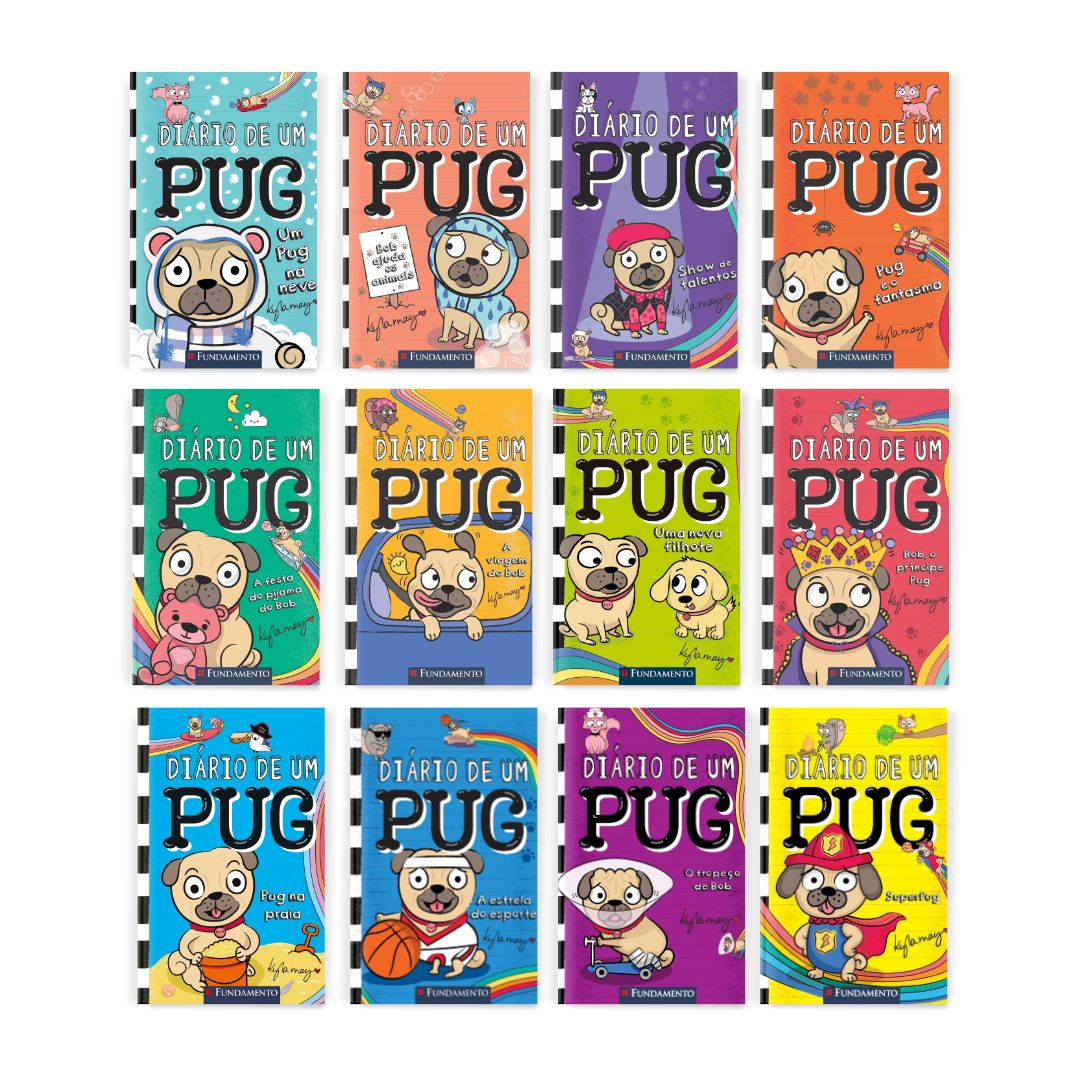 Kit Diário de Um Pug - 12 Livros (2 ao 13) - Editora Fundamento livro_infantil