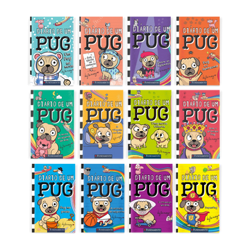 Kit Diário de Um Pug - 12 Livros (2 ao 13) - Editora Fundamento livro_infantil