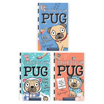 Kit Diário de um Pug - 3 Livros (1 ao 3) - Editora Fundamento livro_infantil