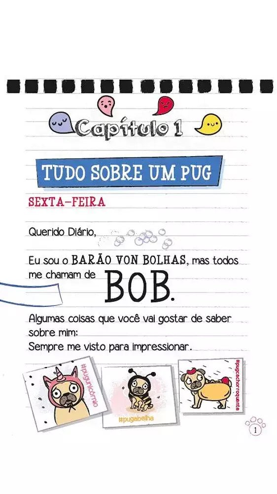 Kit Diário de um Pug - 3 Livros (1 ao 3) - Editora Fundamento livro_infantil