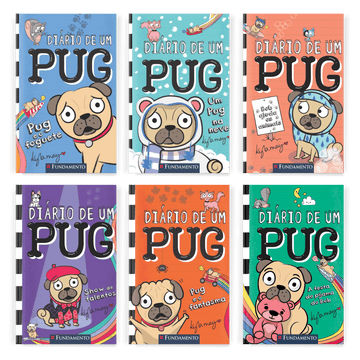 Kit Diário de um Pug - 6 Livros (1 ao 6) - Editora Fundamento livro_infantil