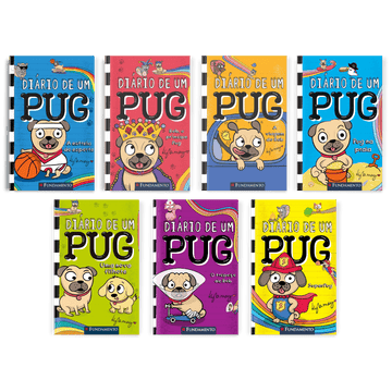 Kit Diário de Um Pug - 7 Livros (7 ao 13) - Editora Fundamento livro_infantil