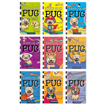 Kit Diário de Um Pug - 9 Livros (7 ao 15) - Editora Fundamento livro_infantil