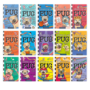 Kit Diário de Um Pug Coleção Completa - 15 Livros - Editora Fundamento livro_infantil