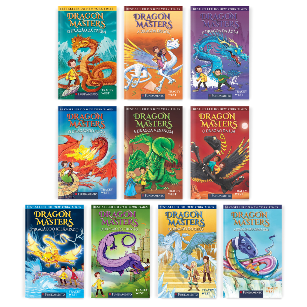 Kit Dragon Masters - 10 Livros (1 ao 10) - Editora Fundamento livro_infantil