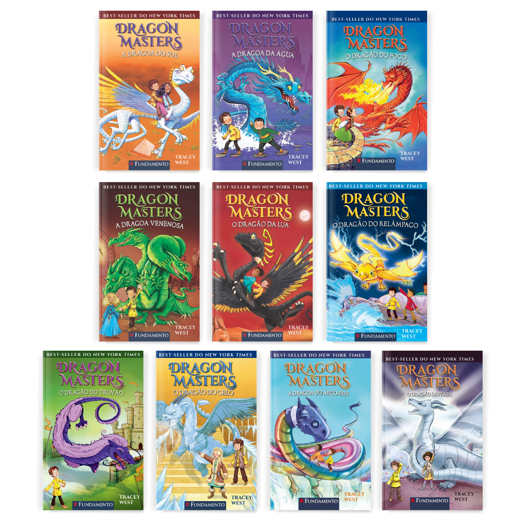 Kit Dragon Masters - 10 Livros (2 ao 11) - Editora Fundamento livro_infantil