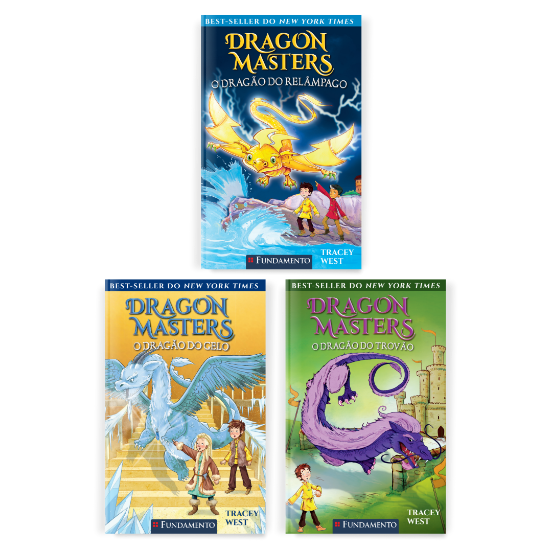 Kit Dragon Masters - 3 Livros (7 ao 9) - Editora Fundamento livro_infantil