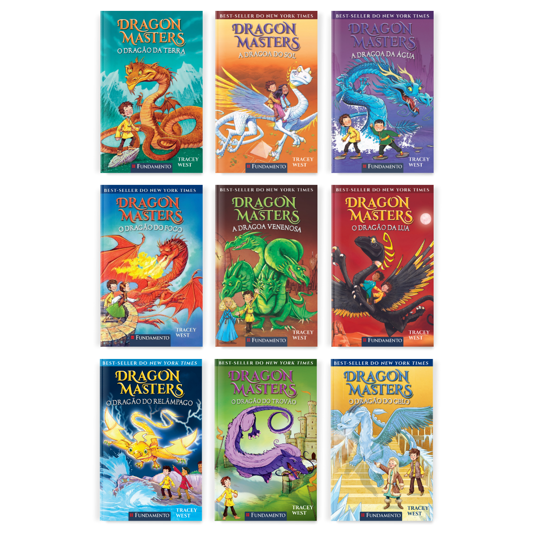 Kit Dragon Masters - 9 Livros (1 ao 9) - Editora Fundamento livro_infantil