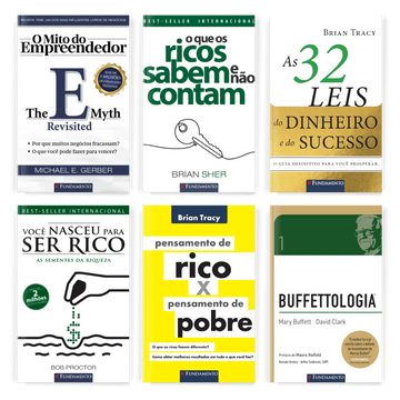 Kit Educação Financeira - 6 Livros Best - Sellers - Editora Fundamento livro_infantil