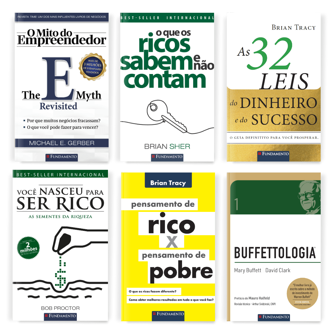 Kit Educação Financeira - 6 Livros Best-Sellers - Editora Fundamento livro_infantil