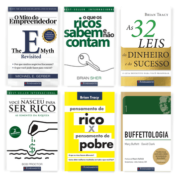 Kit Educação Financeira - 6 Livros Best-Sellers - Editora Fundamento livro_infantil