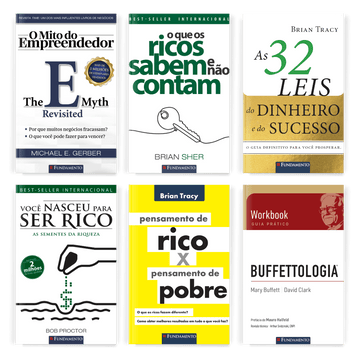 Kit Educação Financeira - 6 Livros Best - Sellers - Editora Fundamento livro_infantil