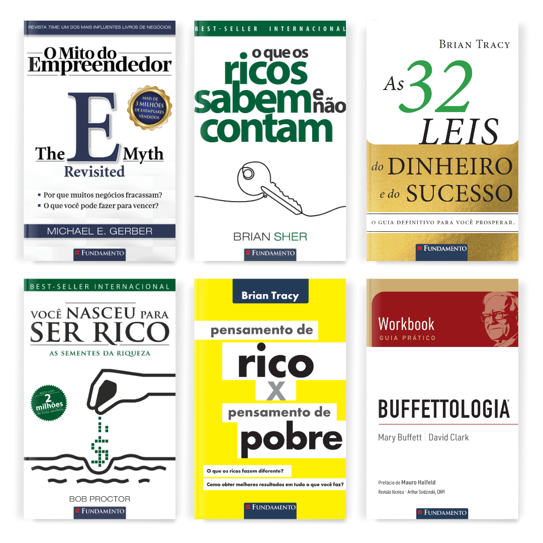 Kit Educação Financeira - 6 Livros Best - Sellers - Editora Fundamento livro_infantil