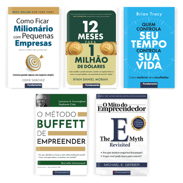 Kit Empreendedor - 5 Livros Best-sellers - Editora Fundamento livro_infantil