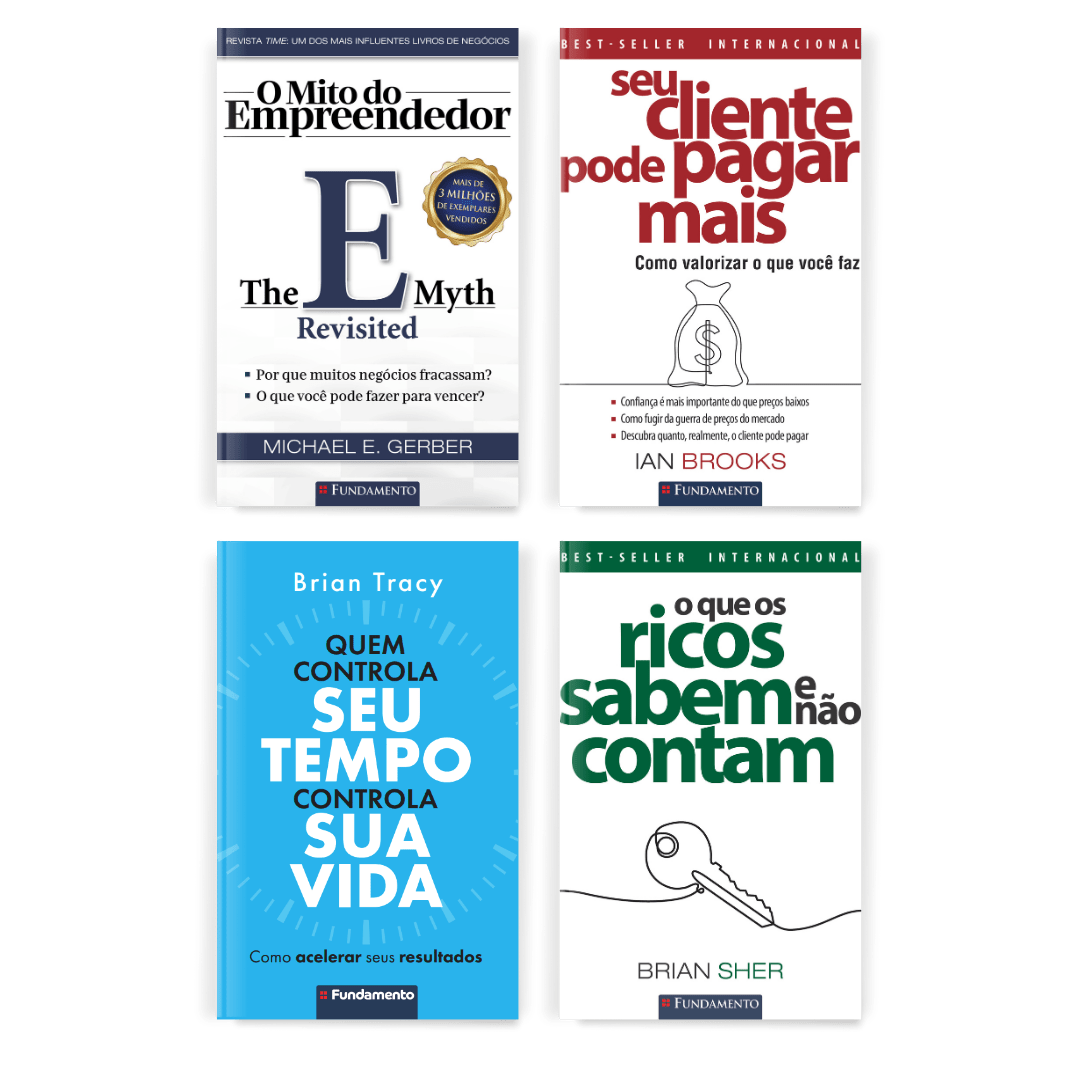 Kit Empreendedor de Sucesso - 4 Livros - Editora Fundamento livro_infantil