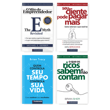 Kit Empreendedor de Sucesso - 4 Livros - Editora Fundamento livro_infantil