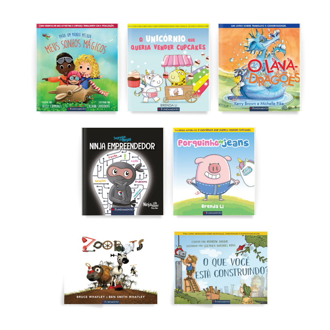 Kit Empreendedor Infantil com 7 Livros - Editora Fundamento livro_infantil