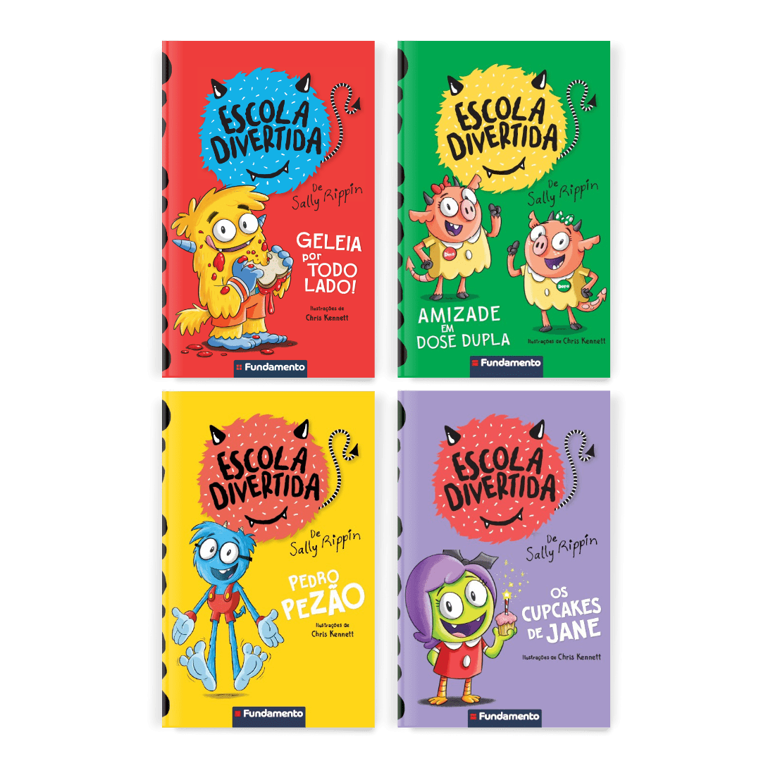 Kit Escola Divertida - 4 Livros (2 Ao 5) - Editora Fundamento livro_infantil