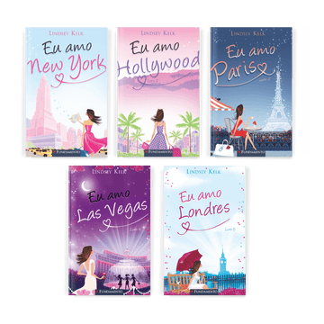 Kit Eu Amo New York, Las Vegas, Paris, Hollywood e Londres (5 Livros) - Editora Fundamento livro_infantil