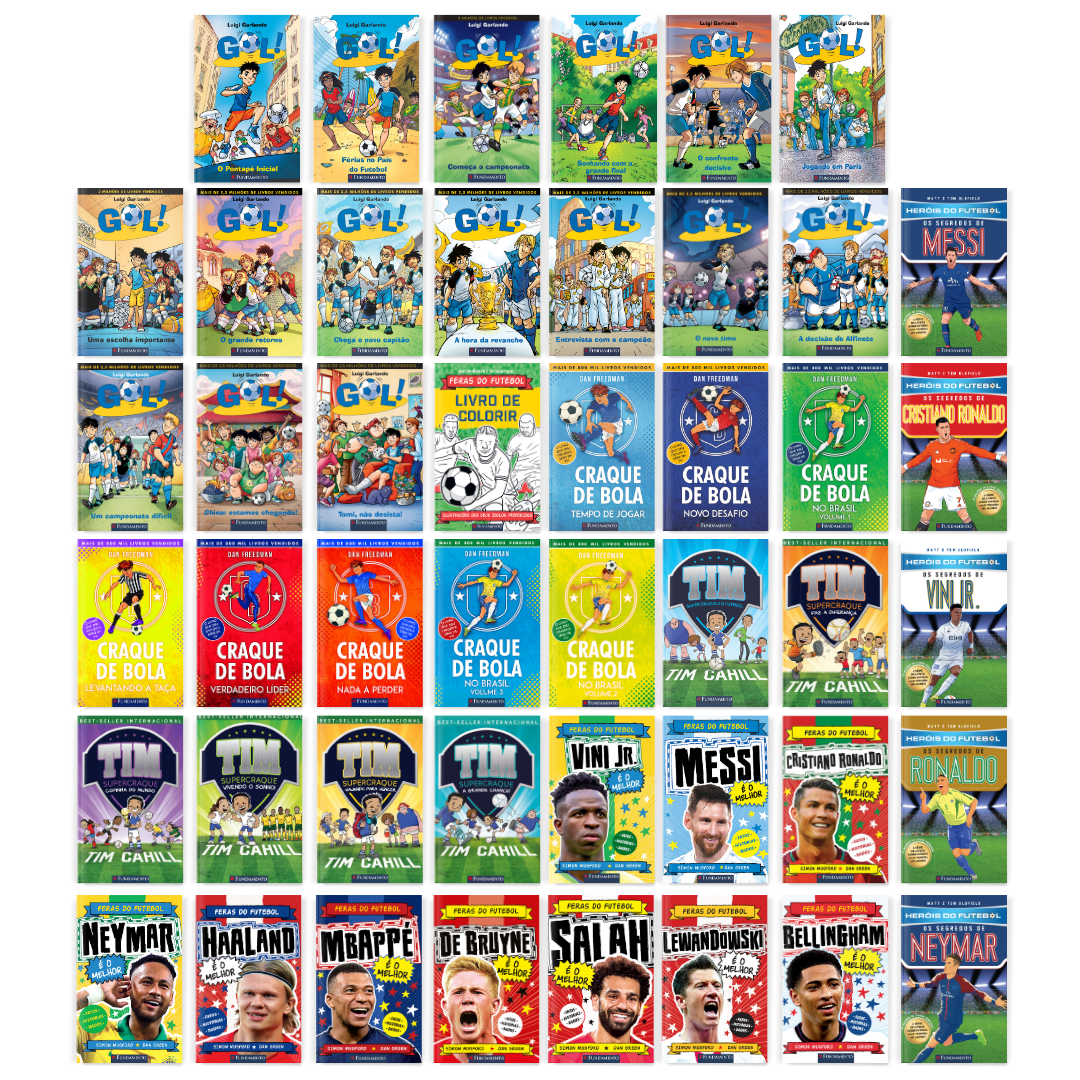 Kit Fã de Futebol - 45 Livros Infantis - Editora Fundamento livro_infantil