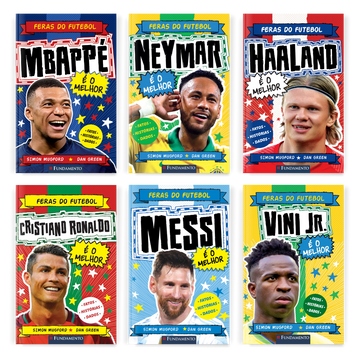 Kit Feras do Futebol - 06 Livros - Editora Fundamento livro_infantil