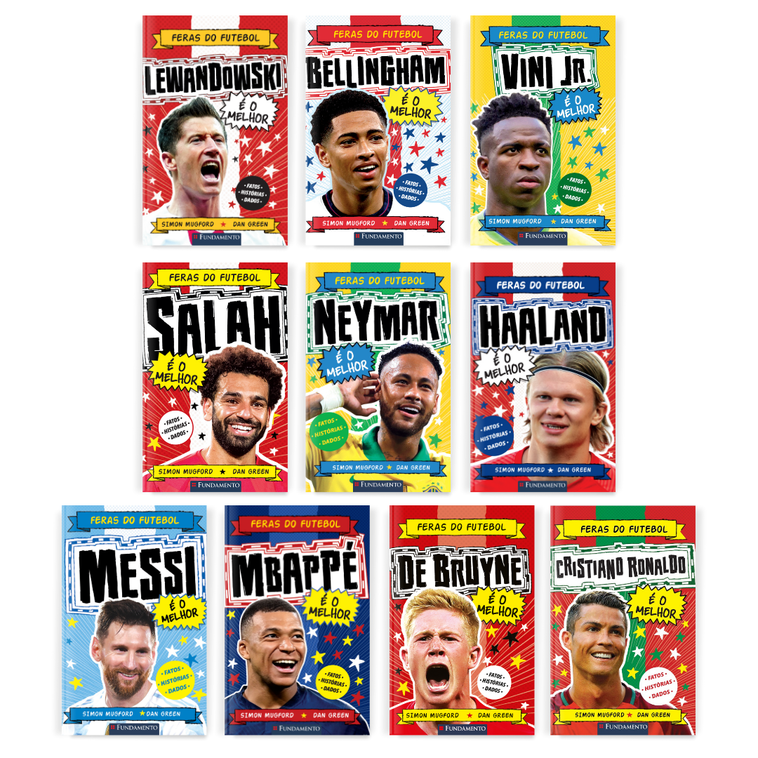 Kit Feras do Futebol - 10 Livros - Editora Fundamento livro_infantil
