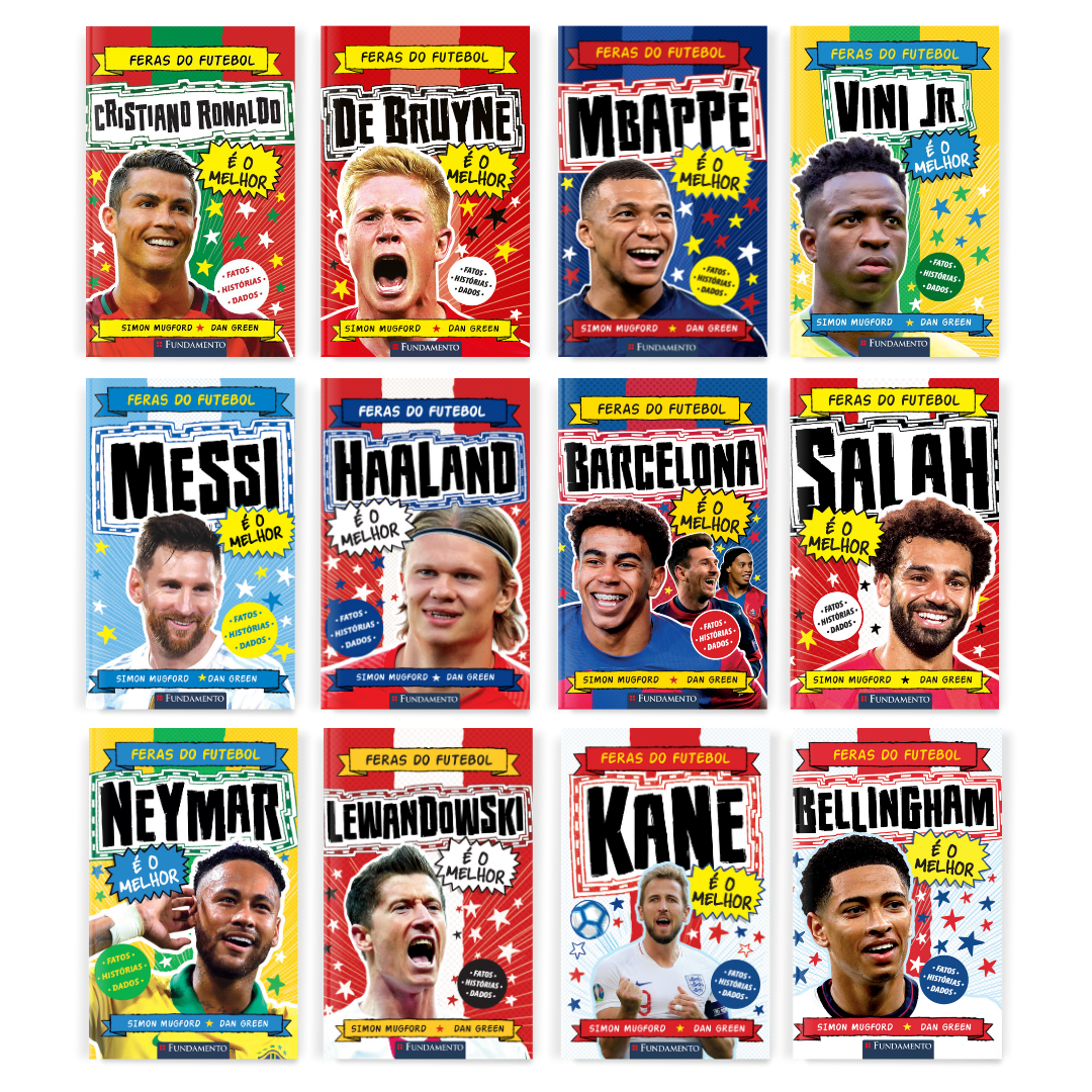 Kit Feras do Futebol - 12 Livros - Editora Fundamento livro_infantil