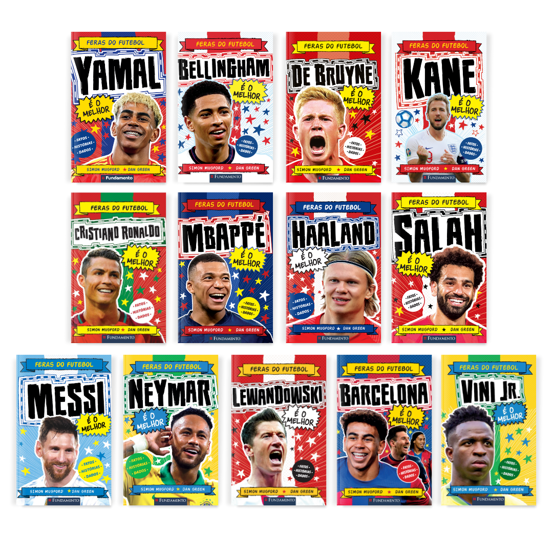 Kit Feras do Futebol: 13 Livros - Editora Fundamento livro_infantil
