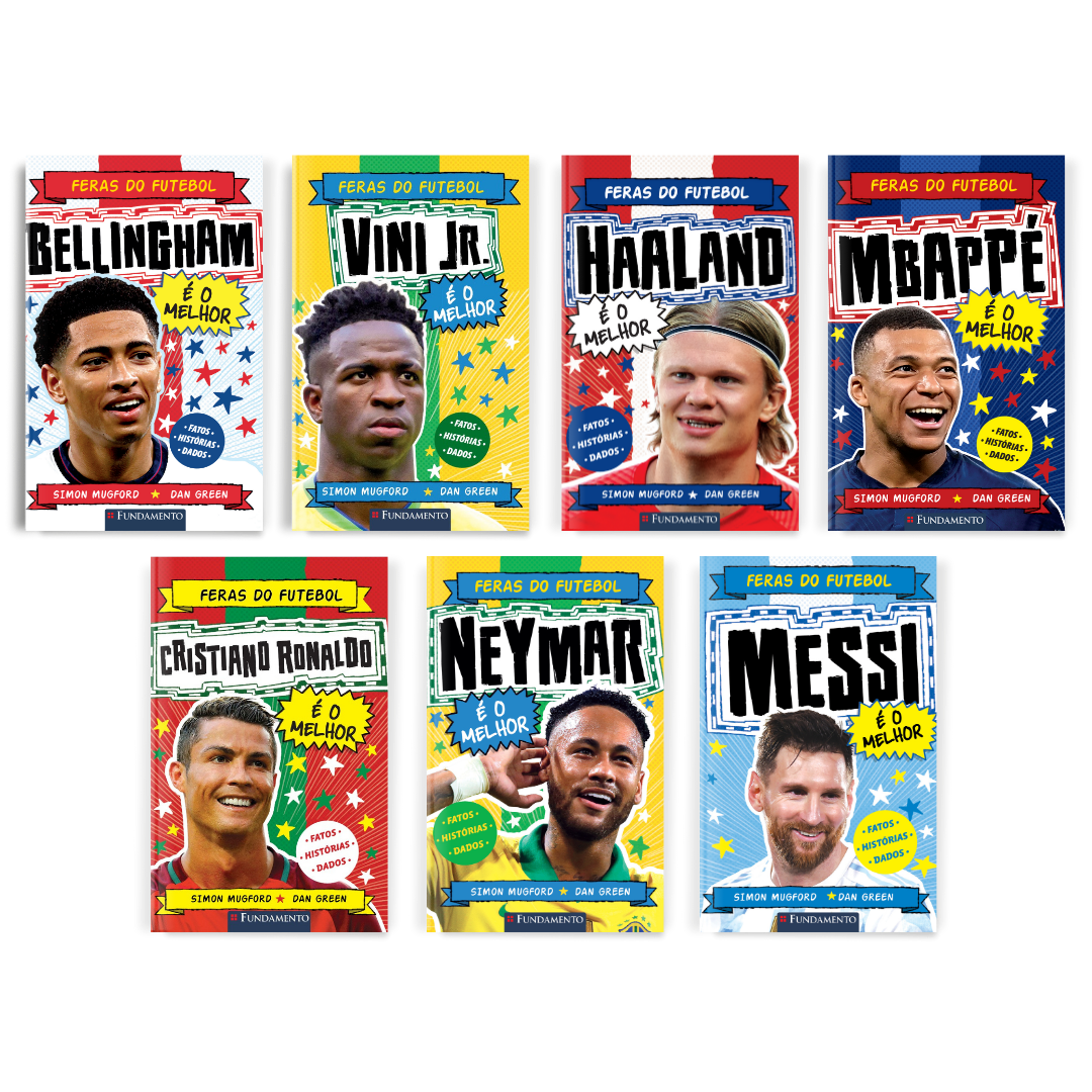 Kit Feras do Futebol - 7 Livros - Editora Fundamento livro_infantil