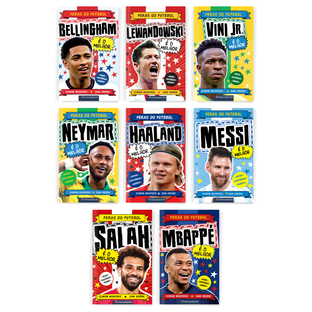 Kit Feras do Futebol - 8 Livros - Editora Fundamento livro_infantil