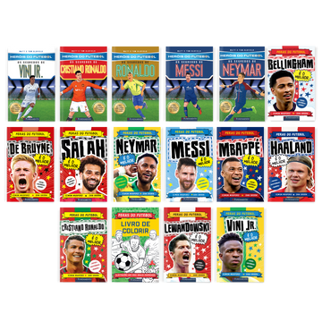 Kit Feras do Futebol + Heróis do Futebol - 16 Livros - Editora Fundamento livro_infantil