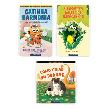 Kit Filhos com Menos Impaciência e Ansiedade - Editora Fundamento livro_infantil