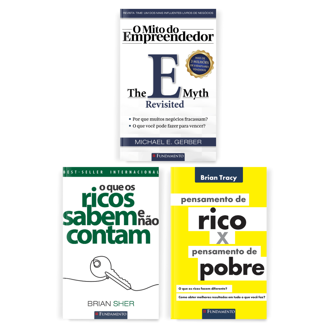 Kit Ganhe Muito Dinheiro - 3 Livros - Editora Fundamento livro_infantil