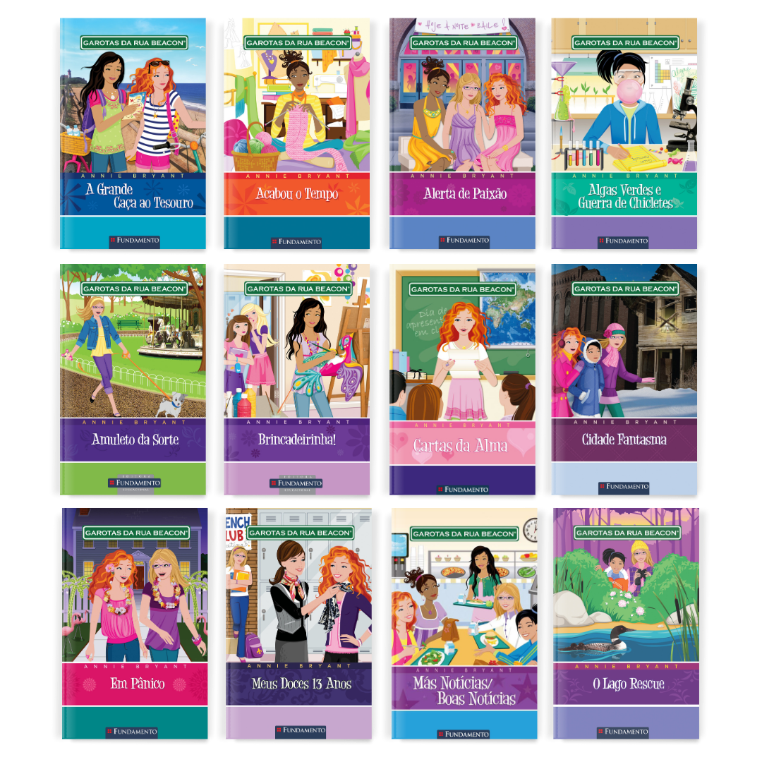 Kit Garotas da Rua Beacon - 12 Livros - Editora Fundamento livro_infantil