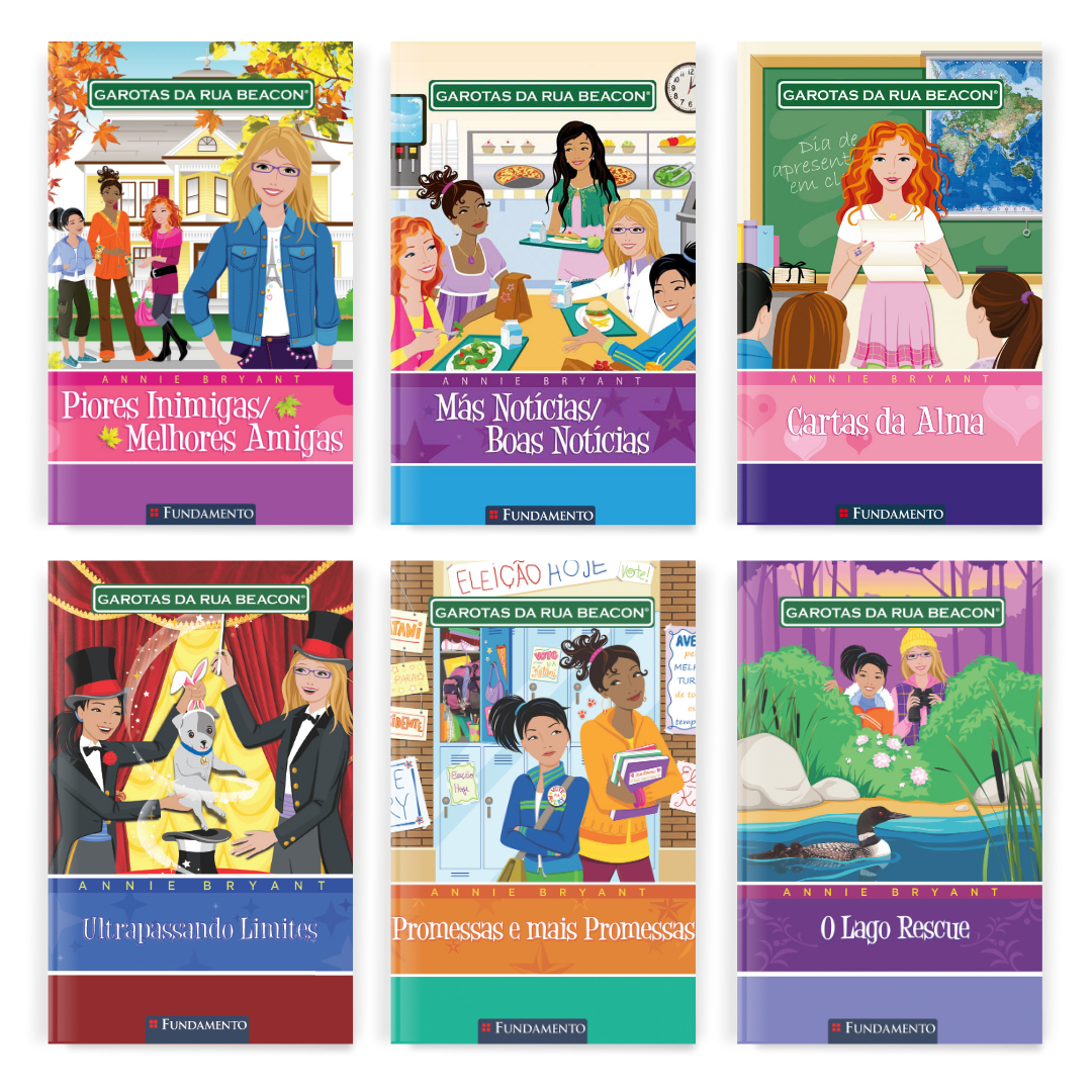 Kit Garotas da Rua Beacon - 6 Livros - Editora Fundamento livro_infantil