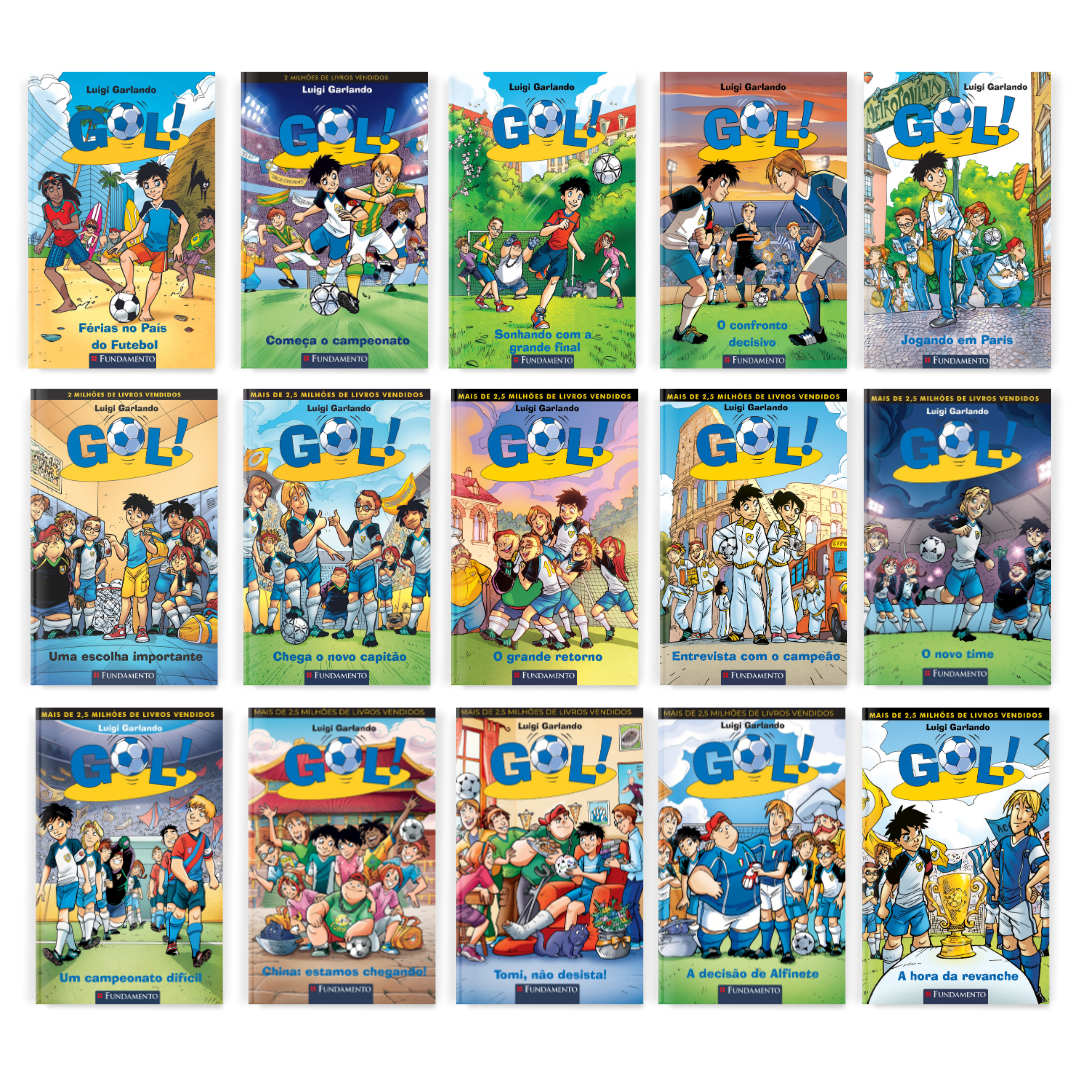 Kit Gol - 15 Livros (2 a 16) - Editora Fundamento livro_infantil