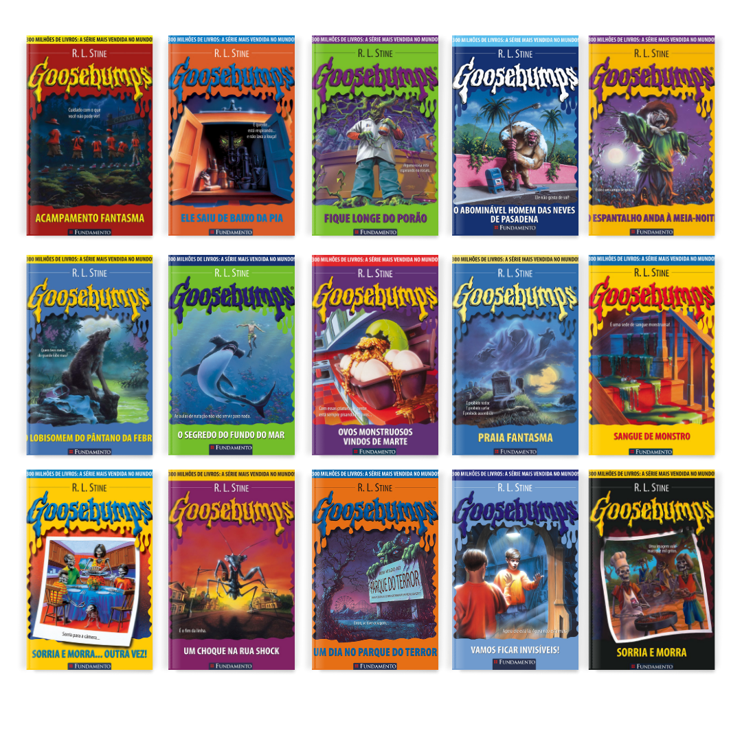 Kit Goosebumps - 15 Livros - Editora Fundamento livro_infantil
