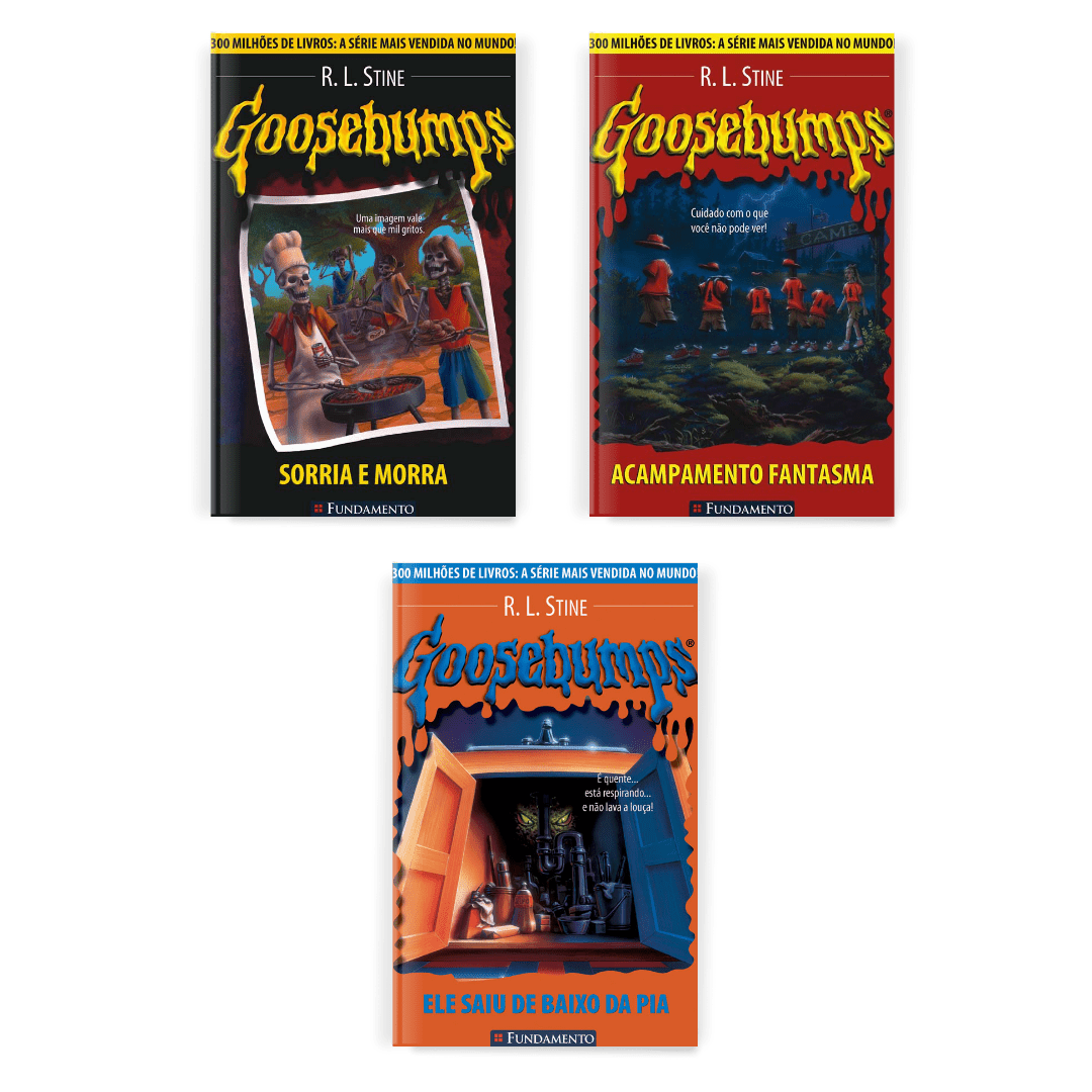 Kit Goosebumps - 3 Livros - Editora Fundamento livro_infantil