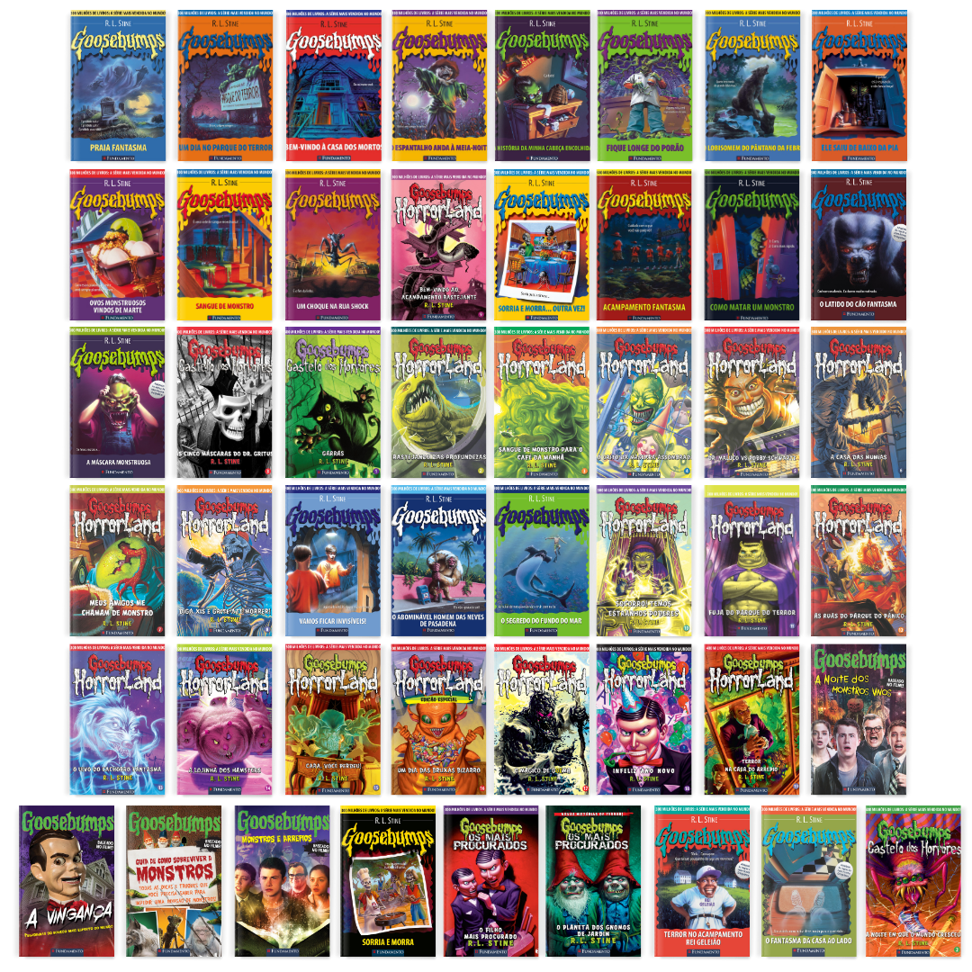 Kit Goosebumps - 49 Livros - Editora Fundamento livro_infantil